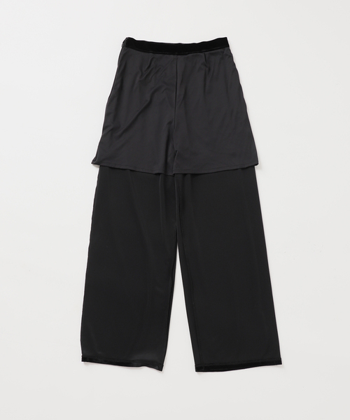 OUTDOOR PRODUCTS（アウトドアプロダクツ）の「追加 刺繍ベロアフレアパンツ（スラックス・レディース・ネイビー・38/36）」の16枚目の写真