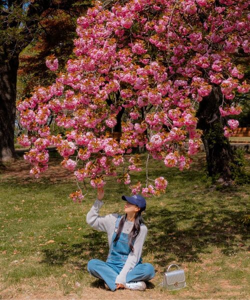RONRON(ロンロン)の「OVERALLS DENIM PANTS MEDIUM BLUE(サロペット/オーバーオール・レディース・その他・FREE)」の5枚目の写真