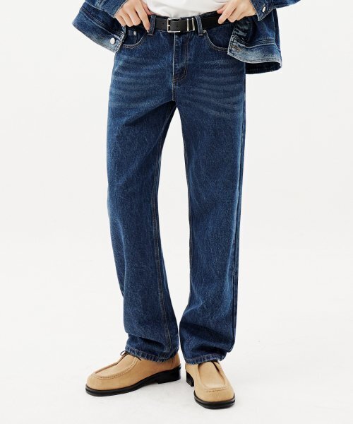 TRILLION(トリリオン)の「バイオストーンウォッシュストレートデニムパンツ(DEEP BLUE)(デニムパンツ・レディース・その他・SMALL/MEDIUM/LARGE)」の1枚目の写真