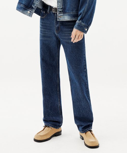 TRILLION(トリリオン)の「バイオストーンウォッシュストレートデニムパンツ(DEEP BLUE)(デニムパンツ・レディース・その他・SMALL/MEDIUM/LARGE)」の9枚目の写真