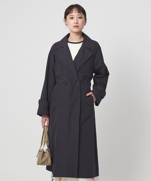 green label relaxing(グリーンレーベルリラクシング)の「ライト トレンチコート(トレンチコート・レディース・ネイビー/ベージュ・FREE)」の13枚目の写真