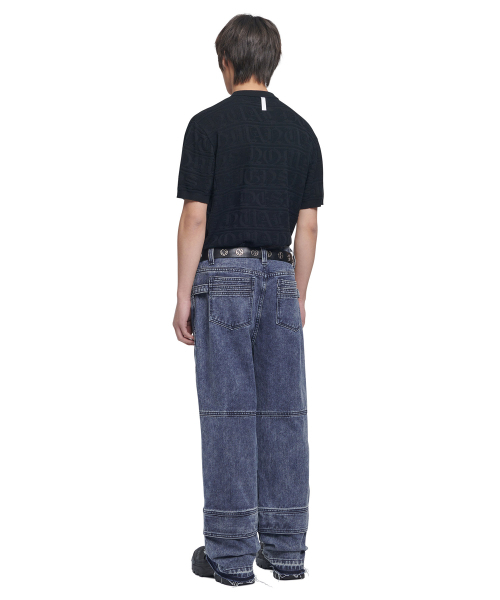 NOMANUAL(NOMANUAL)の「WASHED DENIM WORK PANTS - WASHED BLUE(デニムパンツ・レディース・その他・SMALL/MEDIUM/LARGE)」の5枚目の写真