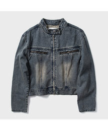 SUPERSUB（スーパーサブ）の「ウォッシングクロップデニムジャケット - ウォッシュドブルー（デニムジャケット）」