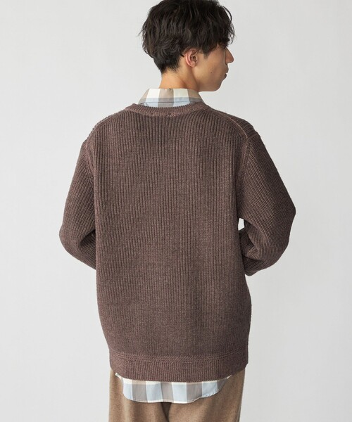 セール】SHIPS: ウール ガーメントダイ Vネック ニット（ニット