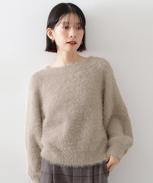 THE SHOP TK （ザ ショップ ティーケー ）の「着るたびときめく ふんわりフェザーシャギーニット（ニット/セーター・レディース・サックスブルー/アイボリー/イエロー系その他/ベージュ・13/12）」の9枚目の写真