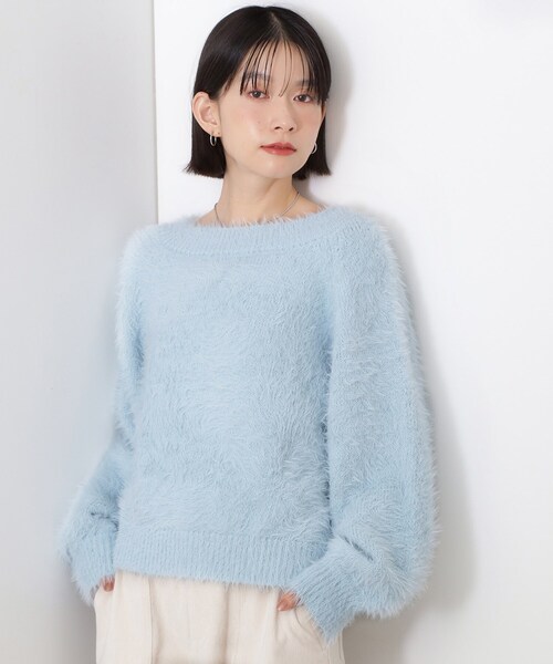 THE SHOP TK （ザ ショップ ティーケー ）の「着るたびときめく ふんわりフェザーシャギーニット（ニット/セーター・レディース・サックスブルー/アイボリー/イエロー系その他/ベージュ・13/12）」の13枚目の写真