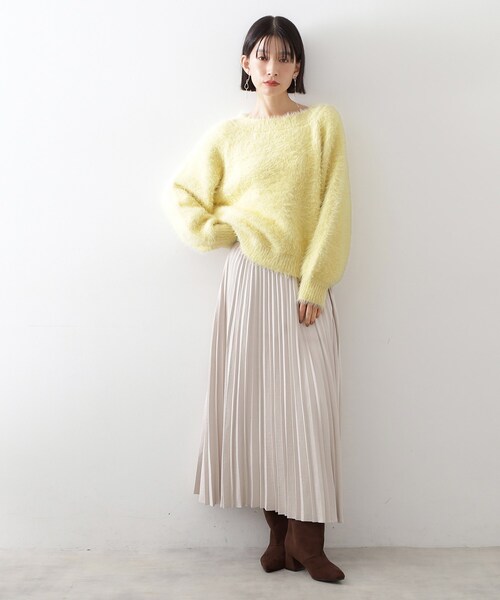 THE SHOP TK （ザ ショップ ティーケー ）の「着るたびときめく ふんわりフェザーシャギーニット（ニット/セーター・レディース・サックスブルー/アイボリー/イエロー系その他/ベージュ・13/12）」の19枚目の写真