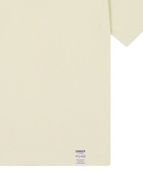 GRAVER（グレーバー）の「[ユニセックス]ブルービーニードッグ刺繍ストリーバー半袖Tシャツ_サンドベージュ（Tシャツ/カットソー・レディース・ベージュ・SMALL/MEDIUM/LARGE/X-LARGE）」の4枚目の写真