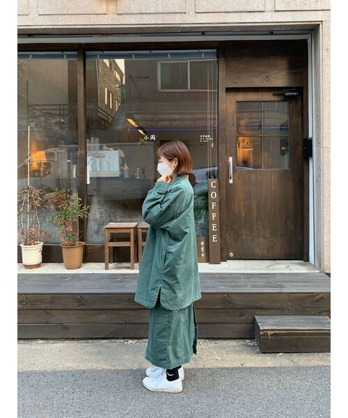 MUSINSA STANDARD WOMAN（ムシンサスタンダードウーマン）の「レディースコーデュロイミドル丈[クリーム]（スカート・レディース・その他・SMALL/MEDIUM/LARGE/X-SMALL）」の10枚目の写真