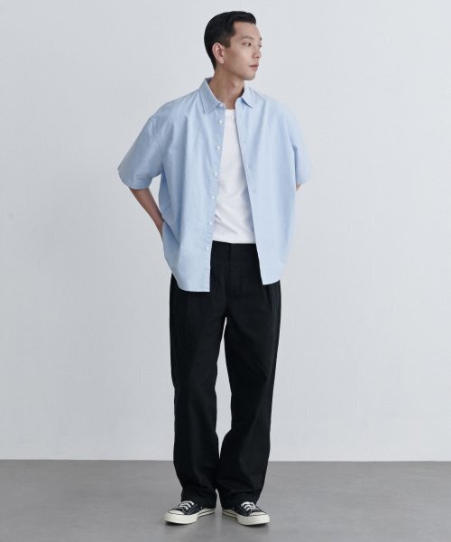 MUSINSA STANDARD（ムシンサスタンダード）の「リバースワンタックレギュラーフィットチノパンツ[ブラック]（その他パンツ・メンズ・その他・40/38/30/26/27/28/29/42/36/34/32/31/33）」の3枚目の写真