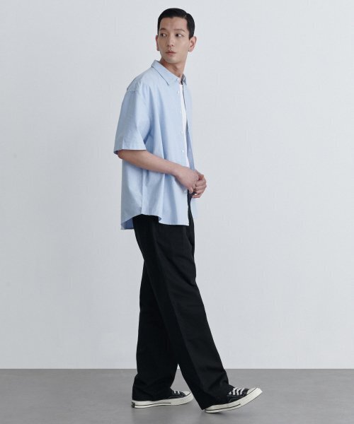 MUSINSA STANDARD（ムシンサスタンダード）の「リバースワンタックレギュラーフィットチノパンツ[ブラック]（その他パンツ・メンズ・その他・40/38/30/26/27/28/29/42/36/34/32/31/33）」の5枚目の写真