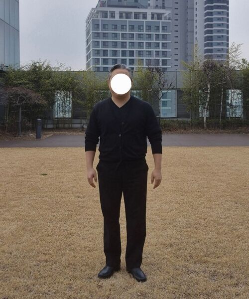 MUSINSA STANDARD（ムシンサスタンダード）の「ストレート隠しバンディングスラックス[ブラック]（スラックス・メンズ・その他・29/30/31/33/26/27/28/40/38/42/36/34/32）」の8枚目の写真
