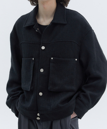 TRIP LE SENS（トリップ ル センス）の「Casting tweed collar jacket_black（テーラードジャケット）」