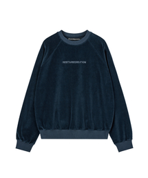 Rest&Recreation（レストアンドレクリエーション）の「VELVET LOGO SWEATSHIRT - NAVY（スウェット）」