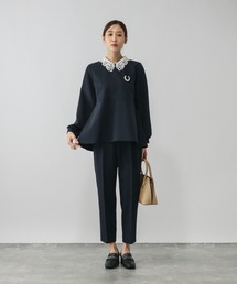 GLOBAL WORK | ストレッチ2WAYブラウス*パンツセット/581023(セットアップ)