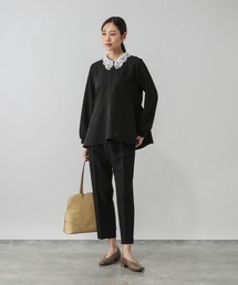 GLOBAL WORK | ストレッチ2WAYブラウス*パンツセット/581023(セットアップ)