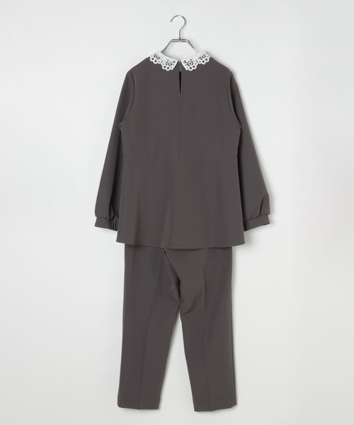 GLOBAL WORK（グローバルワーク）の「ストレッチ2WAYブラウス＊パンツセット/581023（セットアップ・レディース・ブラック/グレー系その他6/ネイビー・SMALL/MEDIUM/LARGE）」の21枚目の写真