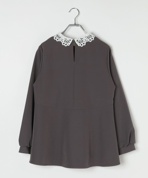 GLOBAL WORK（グローバルワーク）の「ストレッチ2WAYブラウス＊パンツセット/581023（セットアップ・レディース・ブラック/グレー系その他6/ネイビー・SMALL/MEDIUM/LARGE）」の19枚目の写真