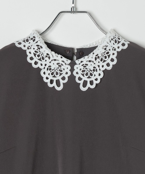 GLOBAL WORK（グローバルワーク）の「ストレッチ2WAYブラウス＊パンツセット/581023（セットアップ・レディース・ブラック/グレー系その他6/ネイビー・SMALL/MEDIUM/LARGE）」の18枚目の写真