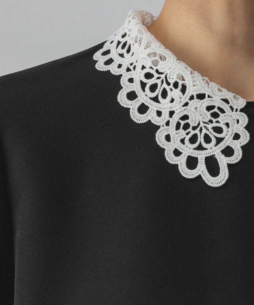 GLOBAL WORK（グローバルワーク）の「ストレッチ2WAYブラウス＊パンツセット/581023（セットアップ・レディース・ブラック/グレー系その他6/ネイビー・SMALL/MEDIUM/LARGE）」の7枚目の写真