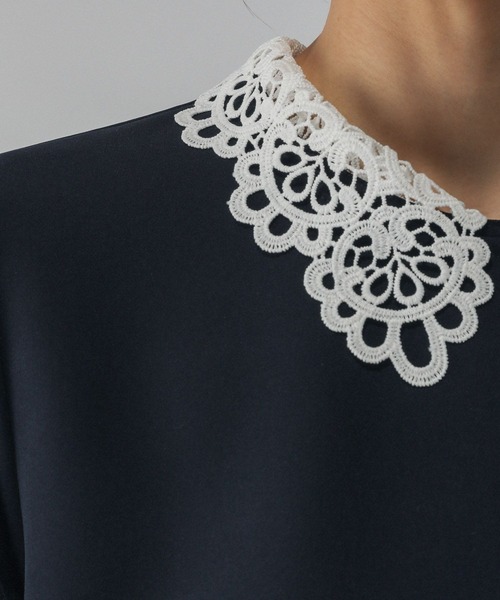 GLOBAL WORK（グローバルワーク）の「ストレッチ2WAYブラウス＊パンツセット/581023（セットアップ・レディース・ブラック/グレー系その他6/ネイビー・SMALL/MEDIUM/LARGE）」の4枚目の写真