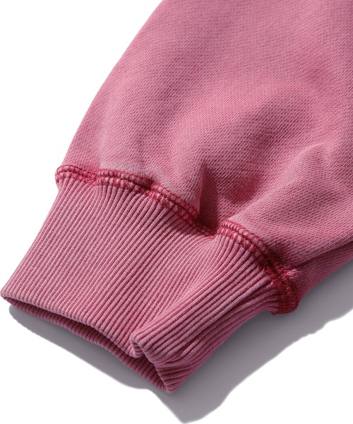 X-girl(エックスガール)の「FADED LAYERED SHOULDER SWEAT TOP(スウェット・レディース・ブラック/グレー/ピンク・S/M)」の13枚目の写真