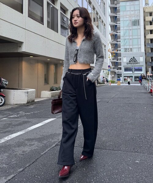 mline（エムライン）の「[mline]カーブスウェットパンツ（その他パンツ・レディース・ブラック/グレー・1/2）」の11枚目の写真