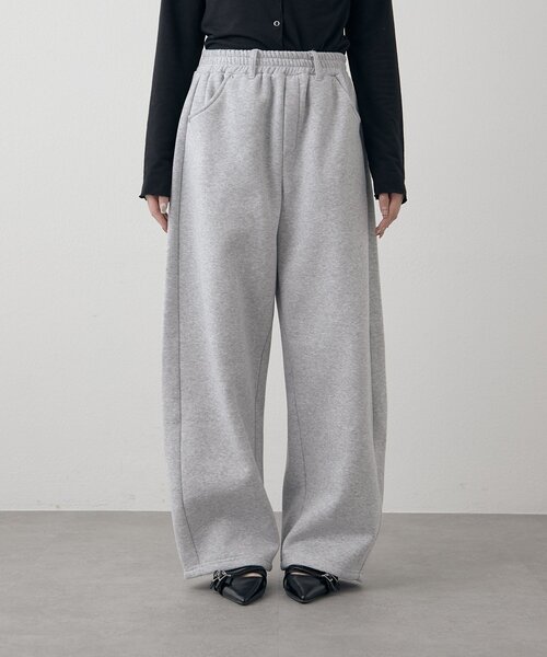 mline（エムライン）の「[mline]カーブスウェットパンツ（その他パンツ・レディース・ブラック/グレー・1/2）」の12枚目の写真