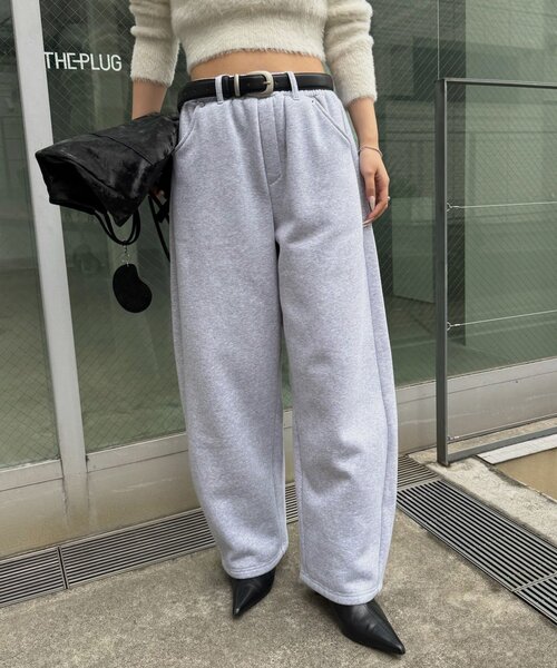 mline（エムライン）の「[mline]カーブスウェットパンツ（その他パンツ・レディース・ブラック/グレー・1/2）」の19枚目の写真