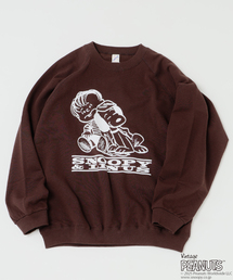 Vintage PEANUTS（ビンテージピーナッツ）の「PEANUTS / ピーナッツ 別注 FANTASY A&G INC プリント スウェット HOLIDAY（スウェット）」