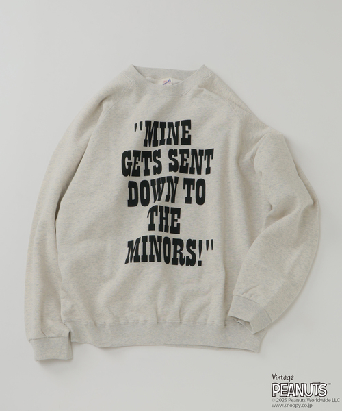 Vintage PEANUTS(ビンテージピーナッツ)の「PEANUTS / ピーナッツ 別注 FANTASY A&G INC プリント スウェット HOLIDAY(スウェット・メンズ・ブラック/アイボリー/ブラウン/ネイビー/レッド・MEDIUM/LARGE/X-LARGE)」の2枚目の写真