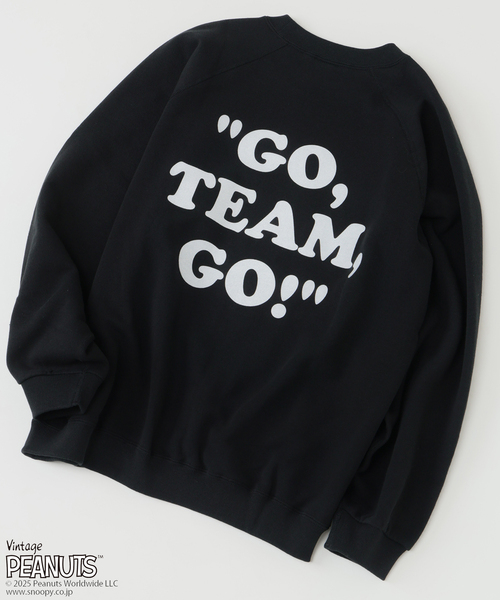 Vintage PEANUTS(ビンテージピーナッツ)の「PEANUTS / ピーナッツ 別注 FANTASY A&G INC プリント スウェット HOLIDAY(スウェット・メンズ・ブラック/アイボリー/ブラウン/ネイビー/レッド・MEDIUM/LARGE/X-LARGE)」の10枚目の写真