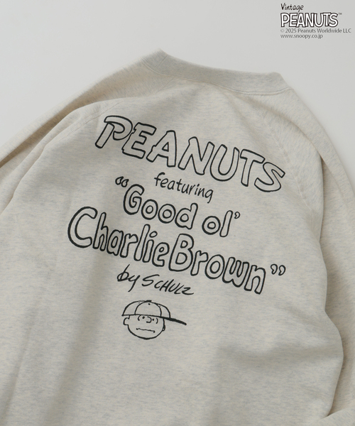 Vintage PEANUTS(ビンテージピーナッツ)の「PEANUTS / ピーナッツ 別注 FANTASY A&G INC プリント スウェット HOLIDAY(スウェット・メンズ・ブラック/アイボリー/ブラウン/ネイビー/レッド・MEDIUM/LARGE/X-LARGE)」の14枚目の写真