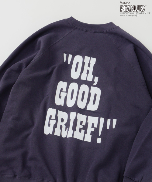 Vintage PEANUTS(ビンテージピーナッツ)の「PEANUTS / ピーナッツ 別注 FANTASY A&G INC プリント スウェット HOLIDAY(スウェット・メンズ・ブラック/アイボリー/ブラウン/ネイビー/レッド・MEDIUM/LARGE/X-LARGE)」の17枚目の写真