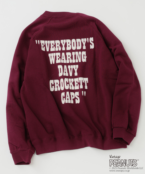 Vintage PEANUTS(ビンテージピーナッツ)の「PEANUTS / ピーナッツ 別注 FANTASY A&G INC プリント スウェット HOLIDAY(スウェット・メンズ・ブラック/アイボリー/ブラウン/ネイビー/レッド・MEDIUM/LARGE/X-LARGE)」の20枚目の写真