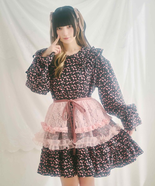 kutir(クティール)の「【クティールとレトロ】マルチウェイボリュームレースフリル(付け襟・レディース・オレンジ/ベージュ/ピンク/オフホワイト・FREE)」の19枚目の写真