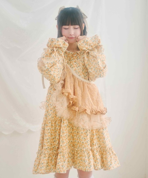 kutir(クティール)の「【クティールとレトロ】マルチウェイボリュームレースフリル(付け襟・レディース・オレンジ/ベージュ/ピンク/オフホワイト・FREE)」の22枚目の写真