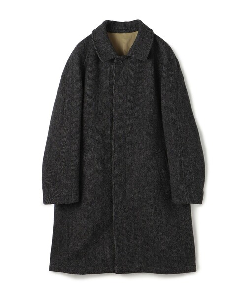 ブリティッシュウールツイード バルカラーコート ZANIERI（ステン
