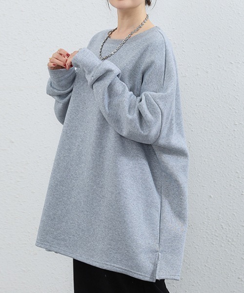 SallyLunn(サリーラン)の「ビッグシルエットスウェットトップス(スウェット・レディース・ライトグレー/ブラック/グレー/ブルー・FREE)」の18枚目の写真