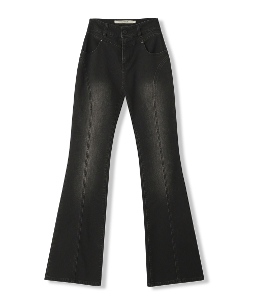 Vivacious(ビバシャス)の「Slender Bootscut WASHING BLACK(デニムパンツ・レディース・ブラック・SMALL/MEDIUM/LARGE)」の3枚目の写真