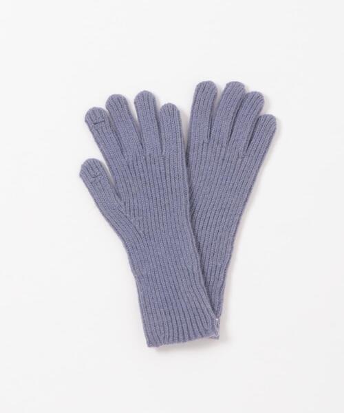 KBF（ケイビーエフ）の「リブニットグローブ（手袋・レディース・アイボリー/ライトブルー/ブラウン・ONE）」の15枚目の写真