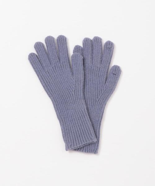 KBF（ケイビーエフ）の「リブニットグローブ（手袋・レディース・アイボリー/ライトブルー/ブラウン・ONE）」の16枚目の写真