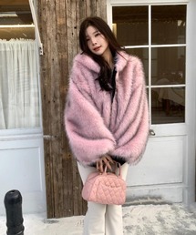 その他アウター（ピンク/桃色系・フェイクファー）ファッション通販