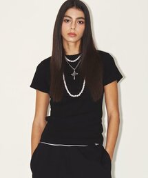 BASIC FITTED TEE BLACK