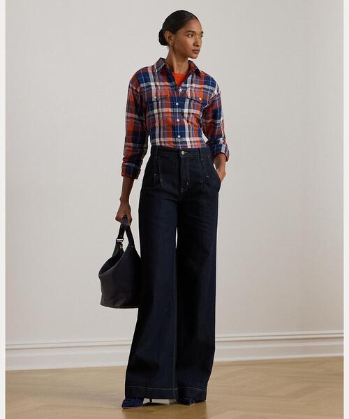 LAUREN RALPH LAUREN(ローレン ラルフ ローレン)の「チェック コットン ツイル シャツ(シャツ/ブラウス・レディース・マルチ・M/XS/S)」の6枚目の写真