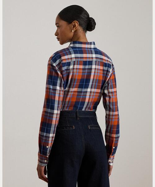 LAUREN RALPH LAUREN(ローレン ラルフ ローレン)の「チェック コットン ツイル シャツ(シャツ/ブラウス・レディース・マルチ・M/XS/S)」の5枚目の写真