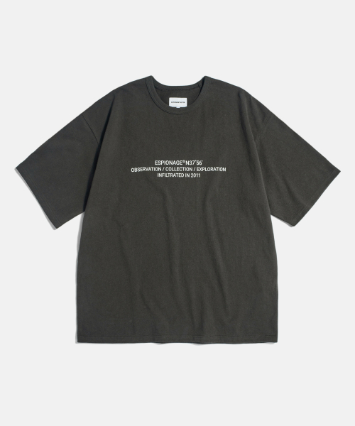 ESPIONAGE(エスピオナジ)の「OCE ロゴ ヘビーウェイト Tシャツ ヴィンテージ ブラック(Tシャツ/カットソー・レディース・その他・MEDIUM/X-LARGE)」の1枚目の写真