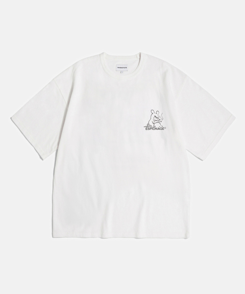 ESPIONAGE(エスピオナジ)の「Smoking Rat(Peeing) Heavyweight Tee Off White(Tシャツ/カットソー・レディース・その他・MEDIUM/LARGE/X-LARGE)」の2枚目の写真