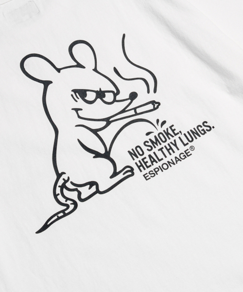 ESPIONAGE(エスピオナジ)の「Smoking Rat(Peeing) Heavyweight Tee Off White(Tシャツ/カットソー・レディース・その他・MEDIUM/LARGE/X-LARGE)」の6枚目の写真