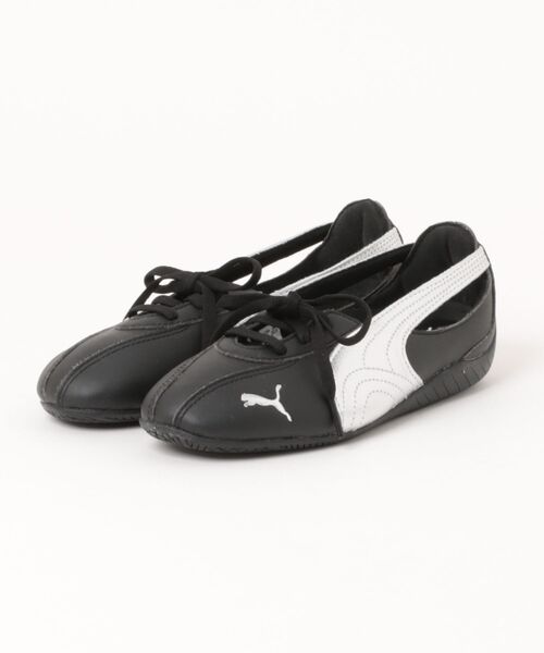 PUMA（プーマ）の「【PUMA】SPEEDCAT BALLET NOVA METALLIC WNS（バレエシューズ・レディース・ホワイト/ブラック・23.5cm/23cm/22.5cm/25cm/24.5cm/24cm）」の2枚目の写真